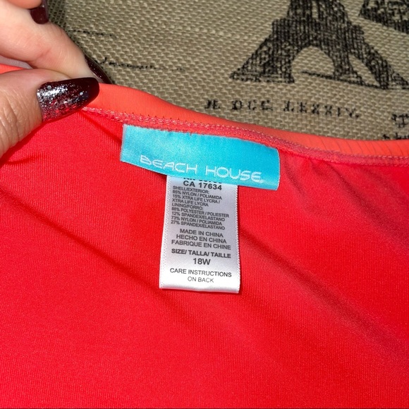 Beach House NWT! Plus Size Tangerine Hayden Side Tie Bikini Bottom Size 18W - Picture 8 of 13